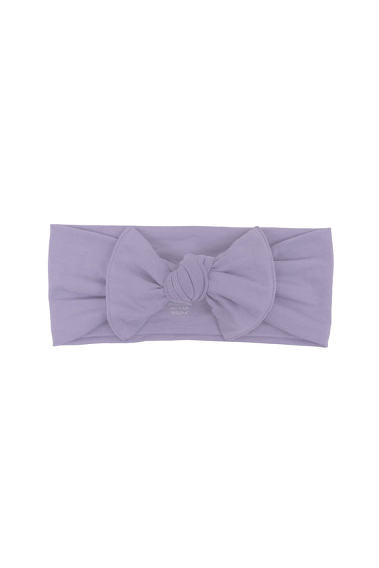 Knotted Bow Headband in Taro