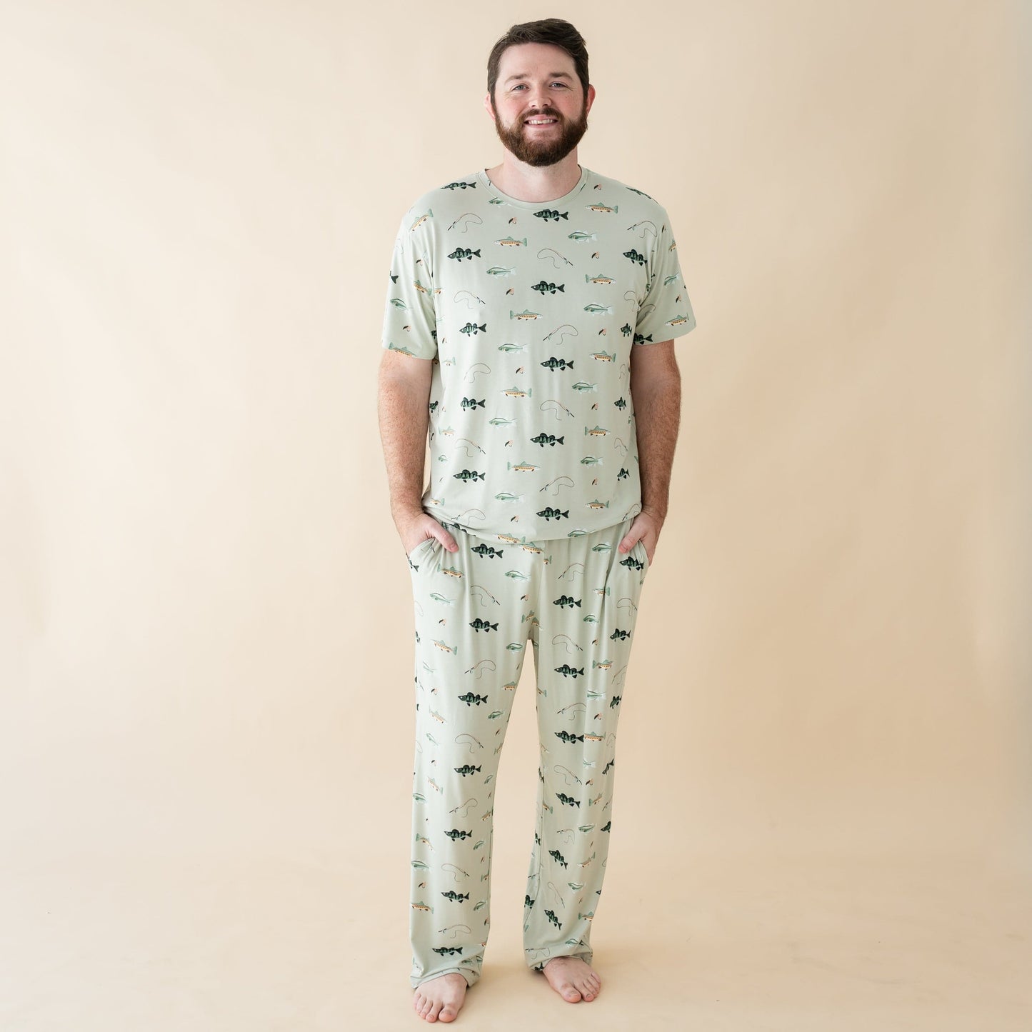 Men's Lounge Pants in Fishing