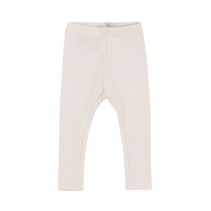 Ribbed Leggings in Oat