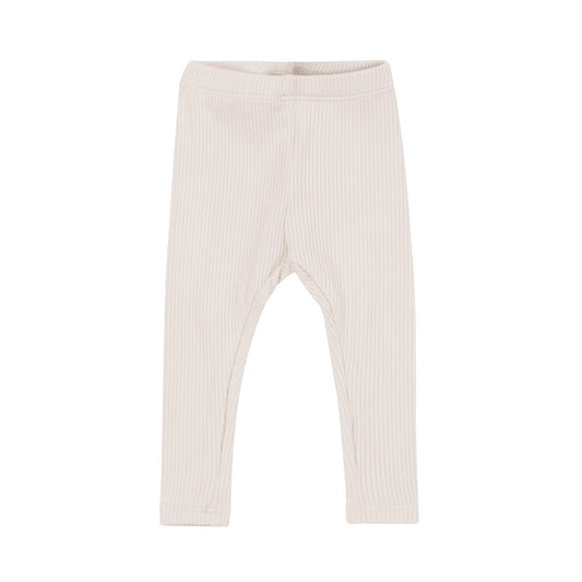 Ribbed Leggings in Oat