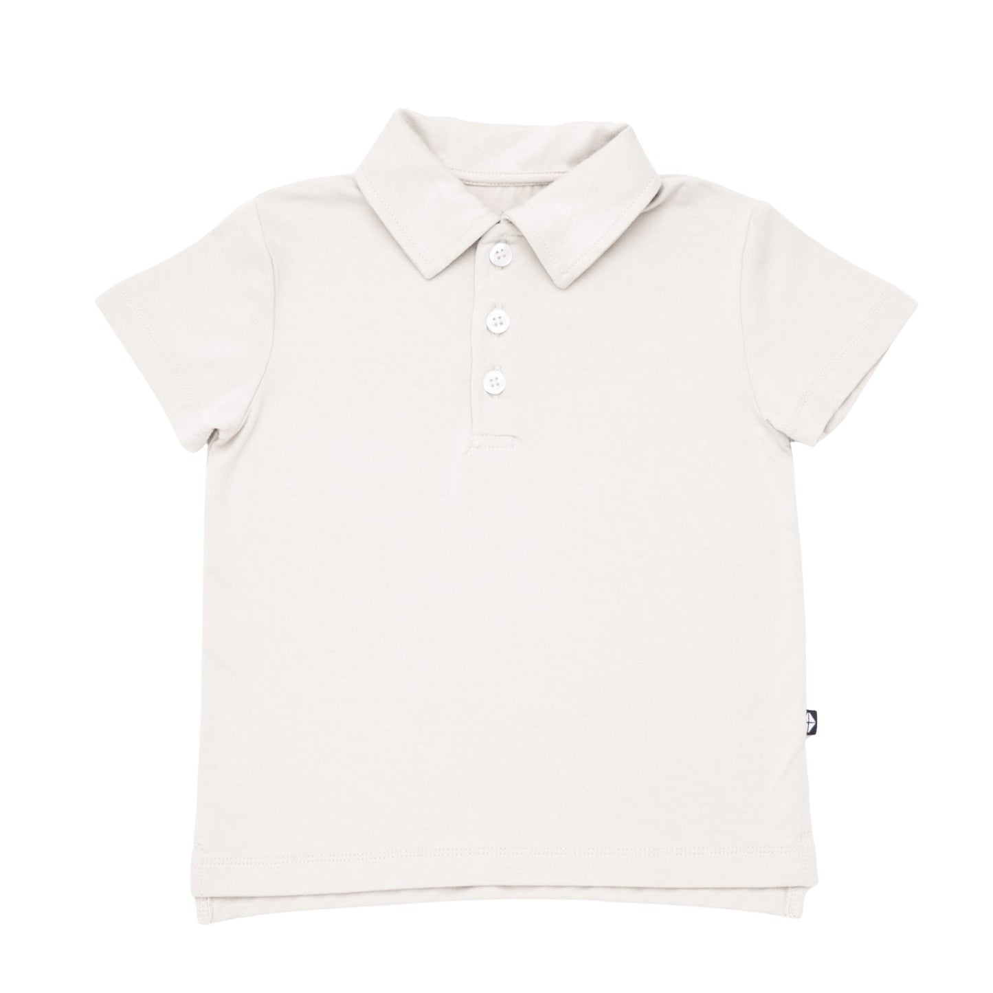 Toddler Short Sleeve Polo in Oat