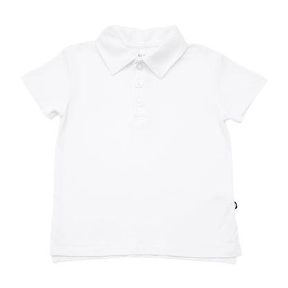 Toddler Short Sleeve Polo in Snow