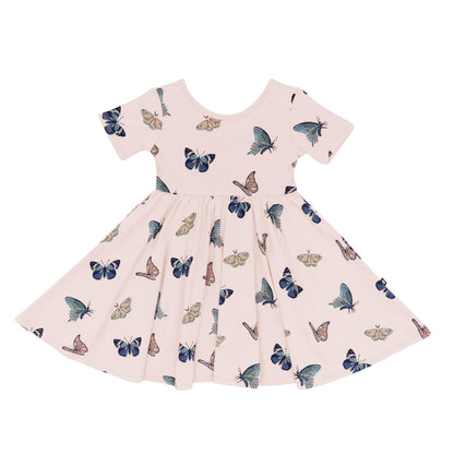Twirl Dress in Blush Butterfly