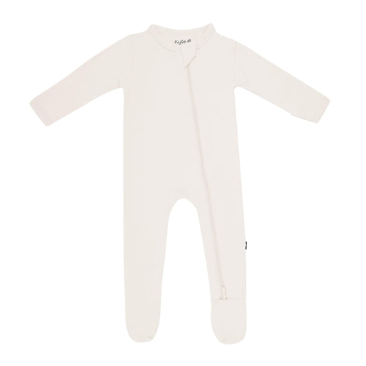 Zippered Footie in Oat
