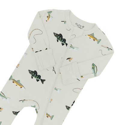 Zippered Romper in Fishing
