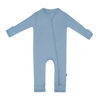 Zippered Romper in Slate