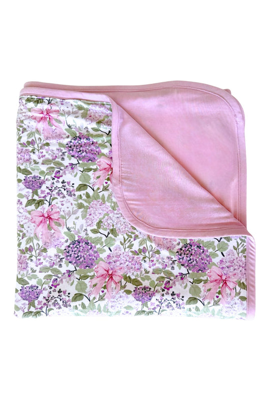 Double Sided Bamboo Blanket | Lavender Lullaby