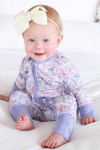 Leighton's Lavender Convertible Zip Romper