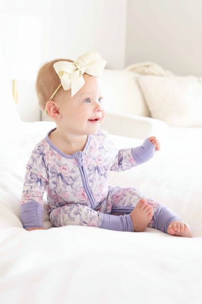 Leighton's Lavender Convertible Zip Romper