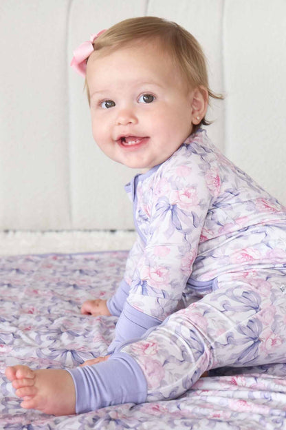 Leighton's Lavender Convertible Zip Romper