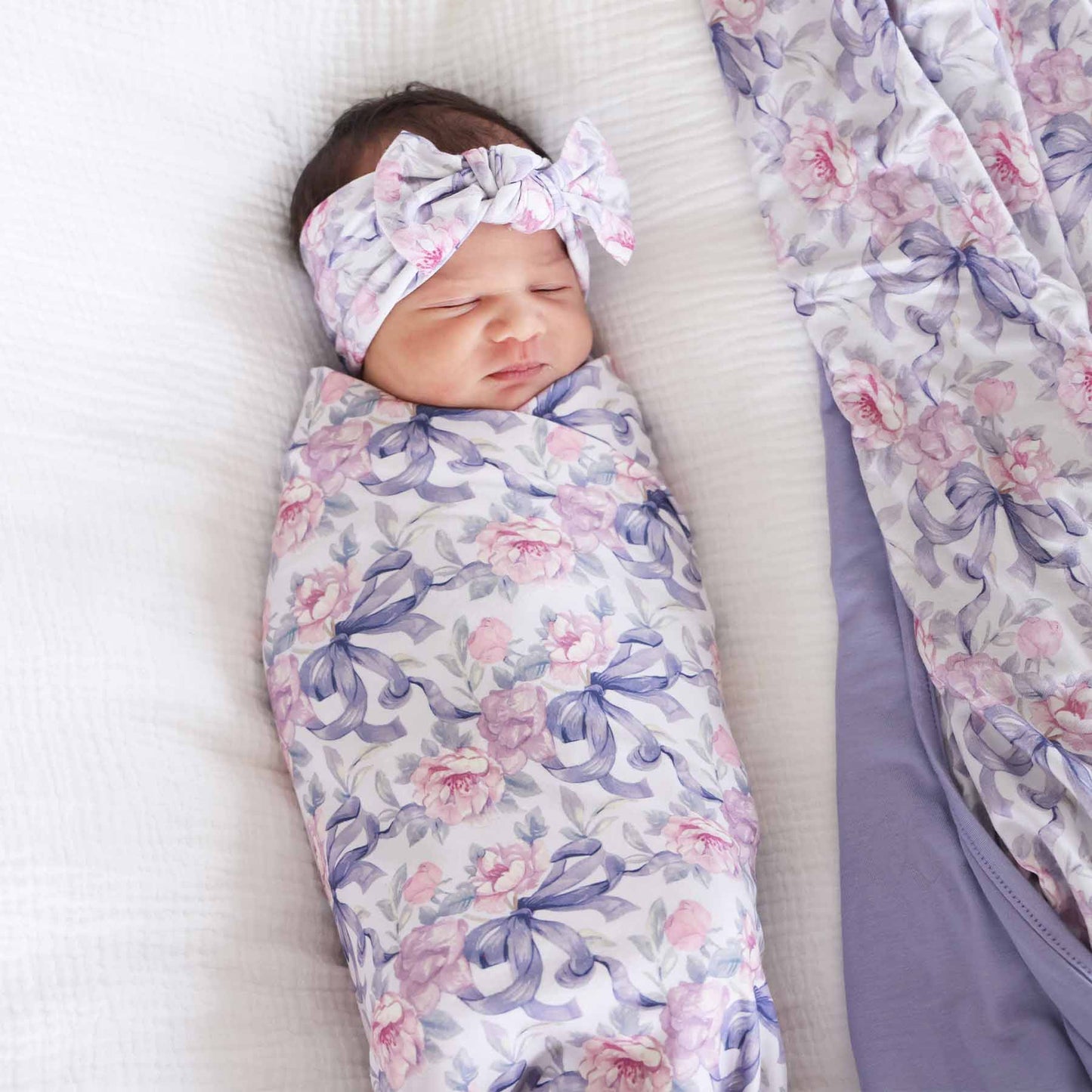 Leighton's Lavender Oversized Swaddle Blanket