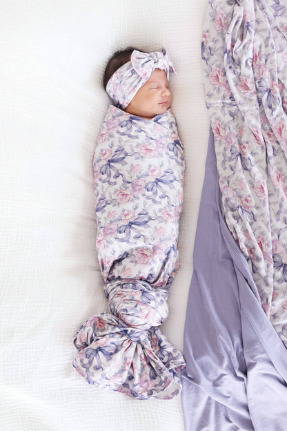 Leighton's Lavender Oversized Swaddle Blanket
