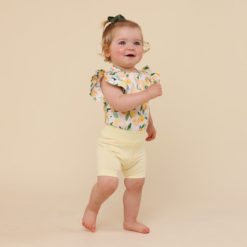 Lemon Sorbet Organic Bike Shorts