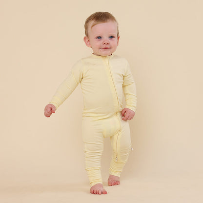 Lemon Sorbet Organic Snugglesuit Convertible Romper