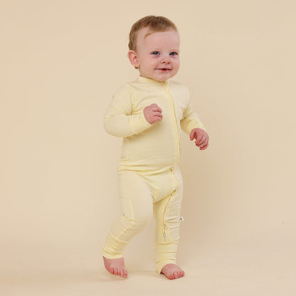 Lemon Sorbet Organic Snugglesuit Convertible Romper