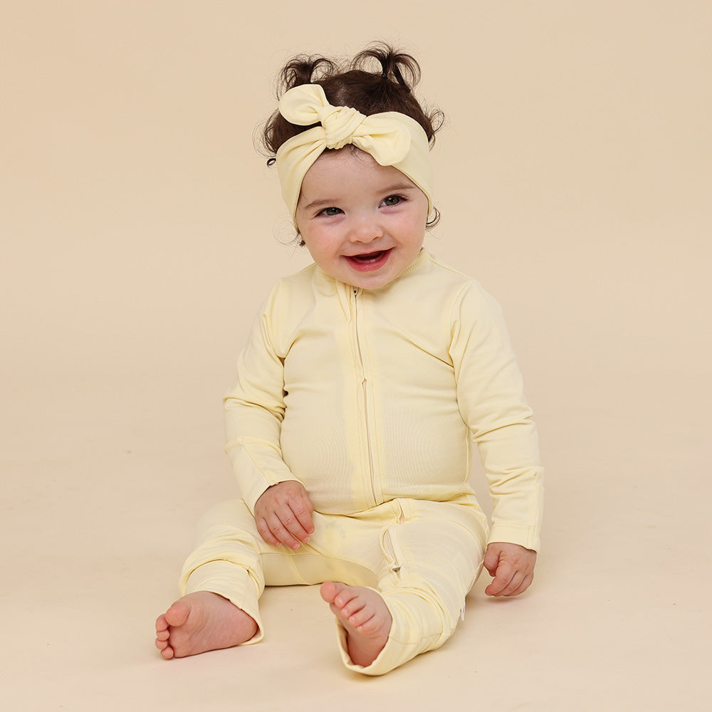 Lemon Sorbet Organic Snugglesuit Convertible Romper