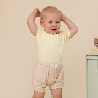 Lemon Sorbet Short Sleeve Organic Bodysuit