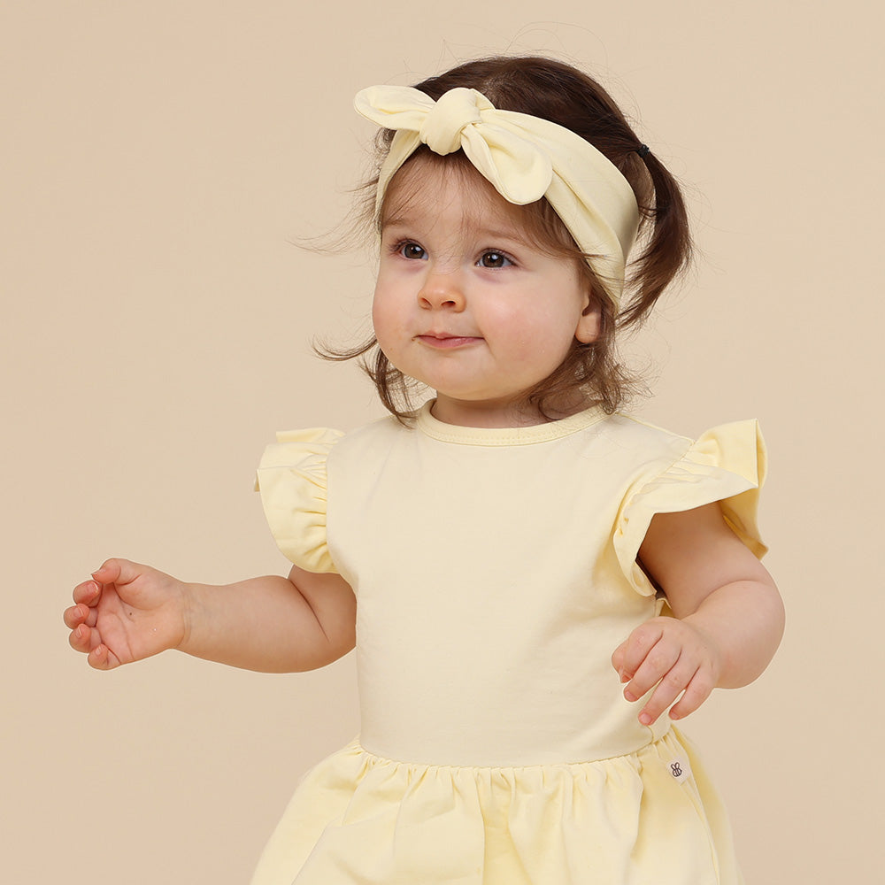 Lemon Sorbet Short Sleeve Organic Dress