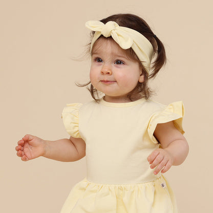 Lemon Sorbet Short Sleeve Organic Dress