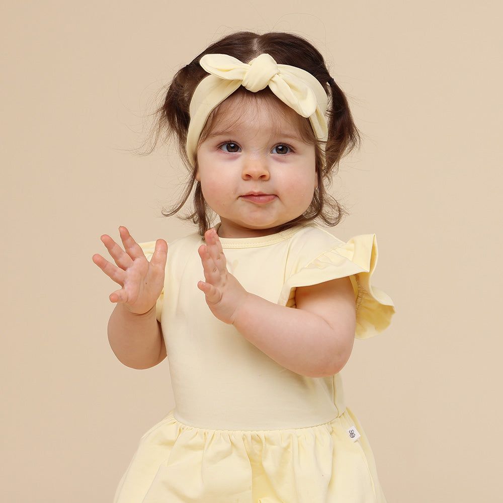 Lemon Sorbet Short Sleeve Organic Dress