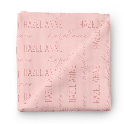Personalized Baby Name Swaddle Blanket | Dusty Hues