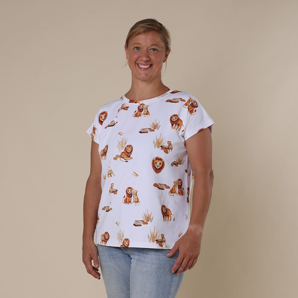 Lion Organic Womens T-Shirt