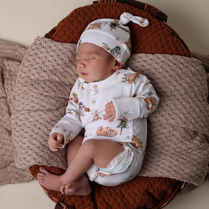 Bears Long Sleeve Organic Bodysuit