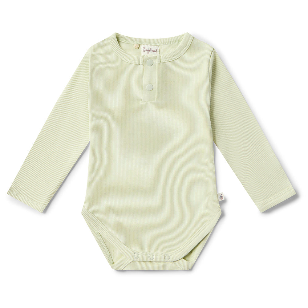 Honeydew Long Sleeve Organic Bodysuit
