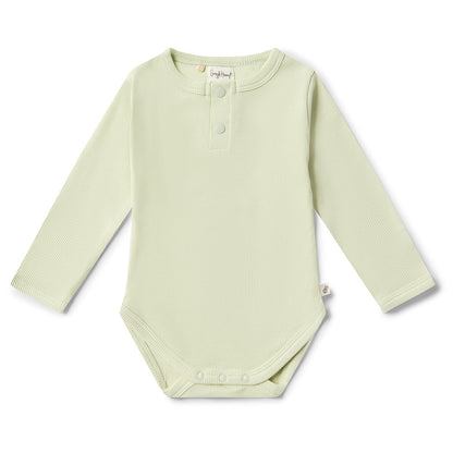 Honeydew Long Sleeve Organic Bodysuit