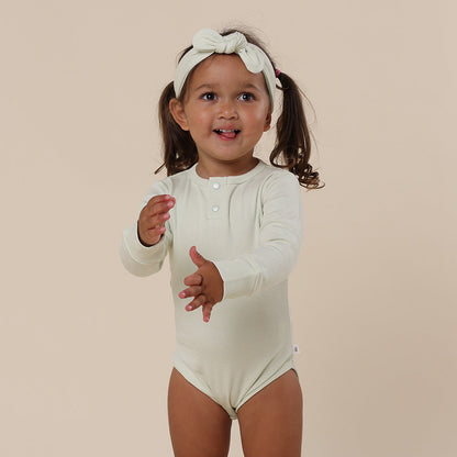 Honeydew Long Sleeve Organic Bodysuit
