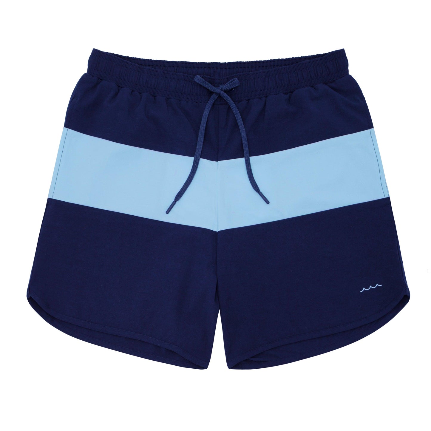 men's navy colorblock boardie
