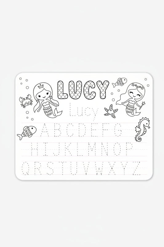 Kids Personalized Whiteboard | Mermaid Magic