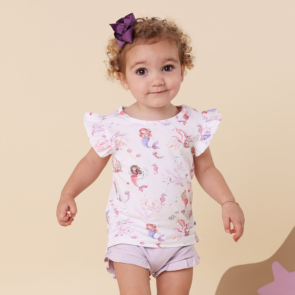 Mermaid Organic T-Shirt with Frill
