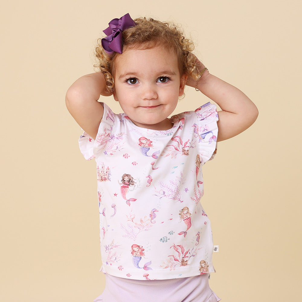 Mermaid Organic T-Shirt with Frill