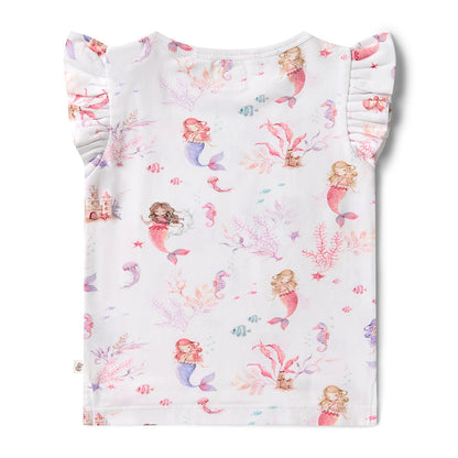 Mermaid Organic T-Shirt with Frill