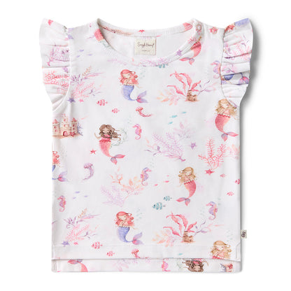 Mermaid Organic T-Shirt with Frill
