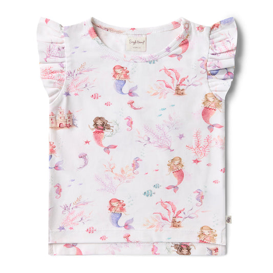 Mermaid Organic T-Shirt with Frill