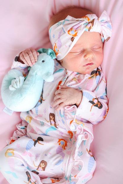 Knit Large Bow Headwrap | Let's Be Mermaids