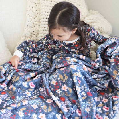 Midnight Meadow Personalized Kids Blanket