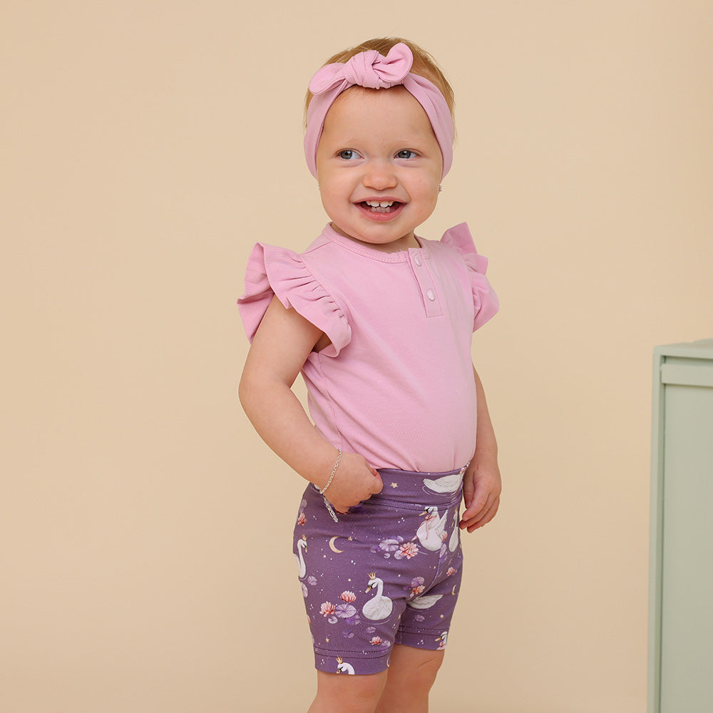 Midnight Swan Organic Bike Shorts