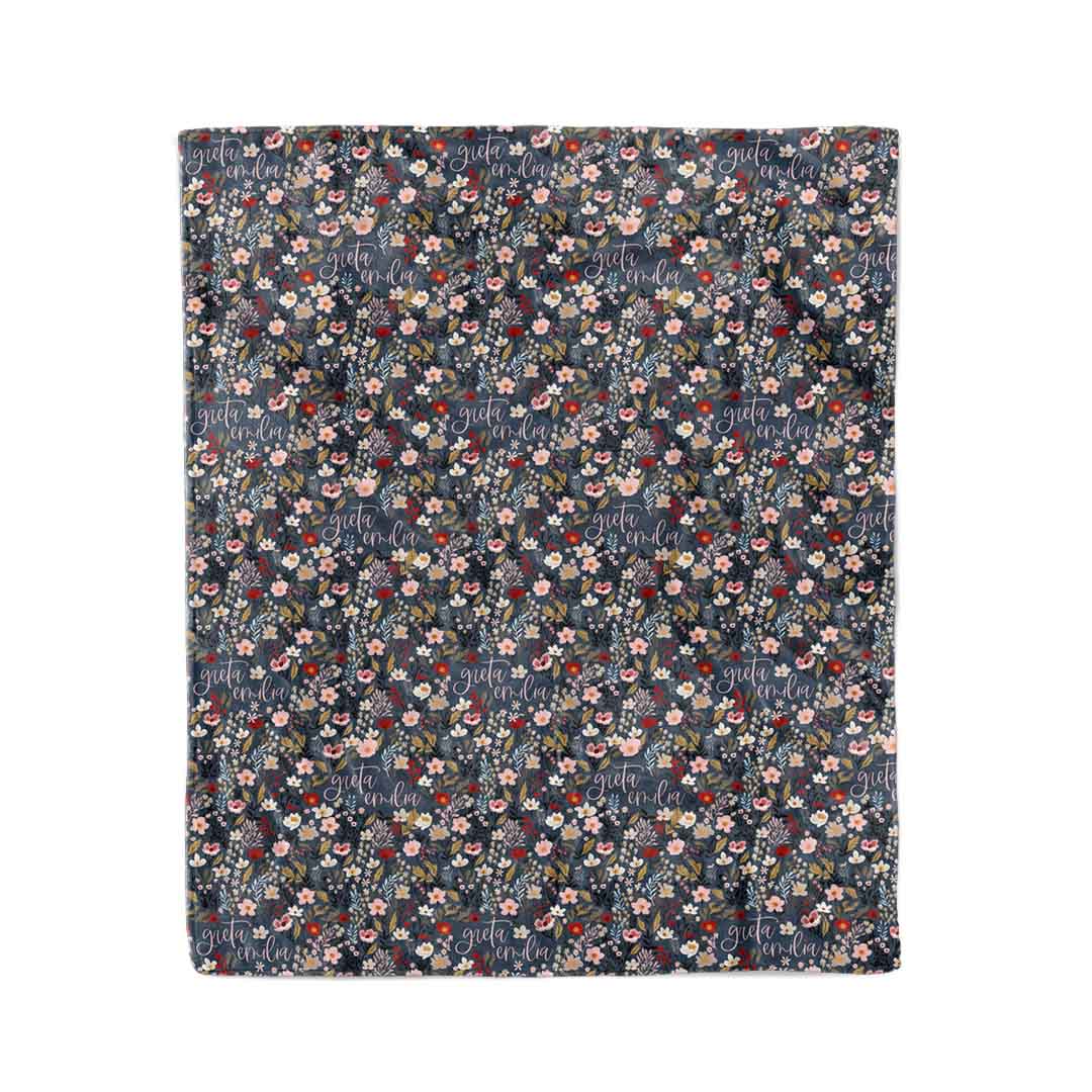 Midnight Meadow Personalized Kids Blanket