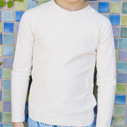 unisex cream rashguard