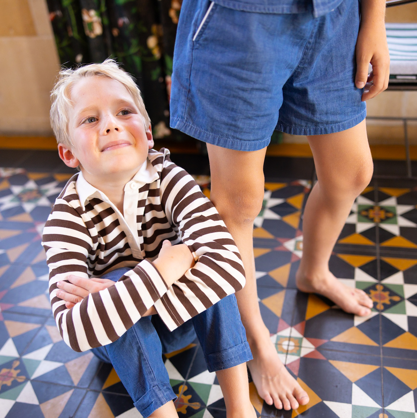 boys chambray short