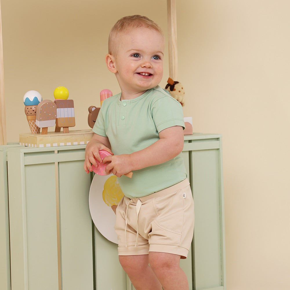 Mint Short Sleeve Organic Bodysuit