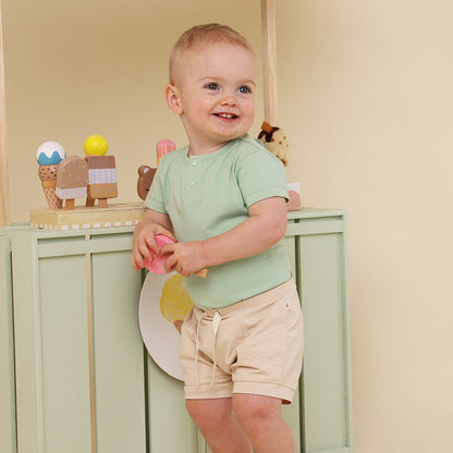 Mint Short Sleeve Organic Bodysuit