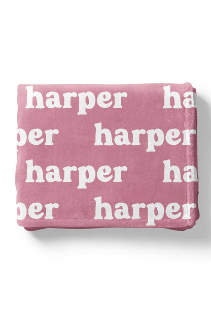 Violet Tones Personalized Color Blanket