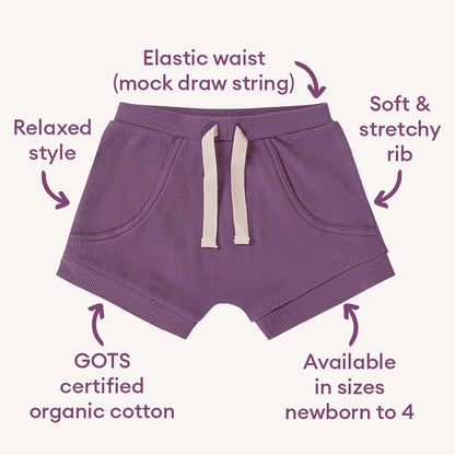 Mulberry Organic Shorts