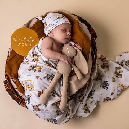 Classic Newborn Gift Hamper - Diggers & Tractors