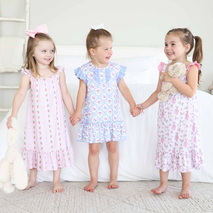 Flutter Sleeve Nightgown | Tied In Tulips