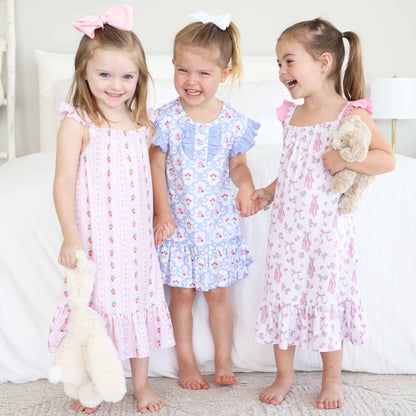Full Length Ruffle Nightgown | Berry Sweet